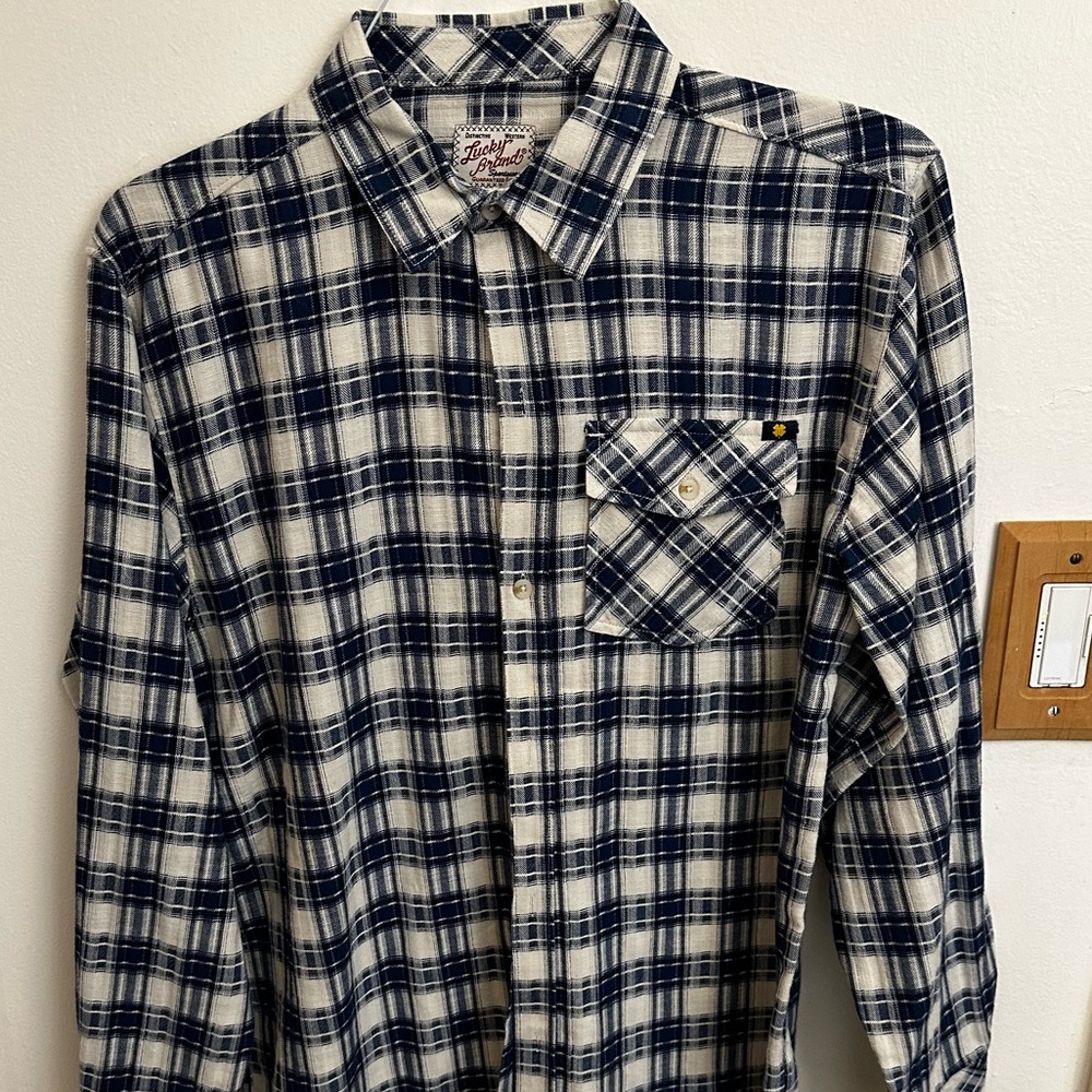 Make Offer Lucky Brand Button Down Shirt Excellent Condition Like New Boys XL